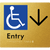 Accessible Entry with Large Arrow