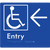 Accessible Entry with Large Arrow
