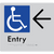 Accessible Entry with Large Arrow