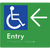 Accessible Entry with Large Arrow
