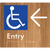 Accessible Entry with Large Arrow
