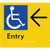 Accessible Entry with Large Arrow