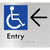 Accessible Entry with Large Arrow