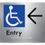 Accessible Entry with Large Arrow