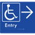 Accessible Entry with Large Arrow
