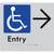 Accessible Entry with Large Arrow
