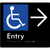 Accessible Entry with Large Arrow