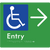 Accessible Entry with Large Arrow