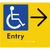 Accessible Entry with Large Arrow
