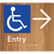 Accessible Entry with Large Arrow
