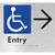 Accessible Entry with Large Arrow