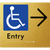 Accessible Entry with Large Arrow