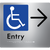 Accessible Entry with Large Arrow