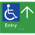 Accessible Entry with Large Directional Arrow