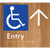 Accessible Entry with Large Directional Arrow