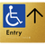 Accessible Entry with Large Directional Arrow