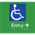 Accessible Entry with Small Arrow
