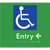 Accessible Entry with Small Arrow