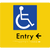 Accessible Entry with Small Arrow