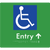 Accessible Entry with Small Arrow