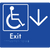 Accessible Exit with Large Arrow