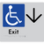 Accessible Exit with Large Arrow