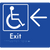 Accessible Exit with Large Arrow