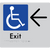 Accessible Exit with Large Arrow