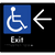 Accessible Exit with Large Arrow