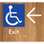 Accessible Exit with Large Arrow