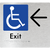 Accessible Exit with Large Arrow