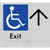 Accessible Exit with Large Arrow