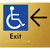Accessible Exit with Large Arrow
