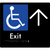 Accessible Exit with Large Arrow