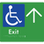 Accessible Exit with Large Arrow