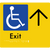 Accessible Exit with Large Arrow