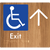 Accessible Exit with Large Arrow