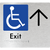 Accessible Exit with Large Arrow