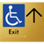 Accessible Exit with Large Arrow