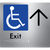 Accessible Exit with Large Arrow