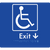 Accessible Exit with Small Arrow