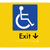 Accessible Exit with Small Arrow
