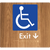 Accessible Exit with Small Arrow