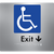 Accessible Exit with Small Arrow