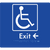 Accessible Exit with Small Arrow