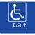 Accessible Exit with Small Arrow