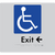 Accessible Exit with Small Arrow