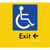 Accessible Exit with Small Arrow