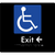 Accessible Exit with Small Arrow
