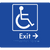 Accessible Exit with Small Arrow